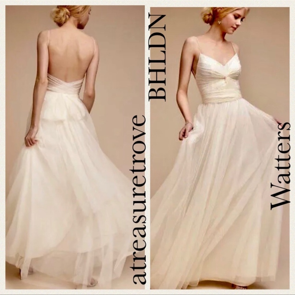 BHLDN x Watters Tinsley Ivory Tulle Gown